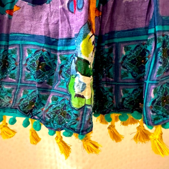 Multi-color sundress from Italy, worn once for a shoot. - Picture 6 of 7